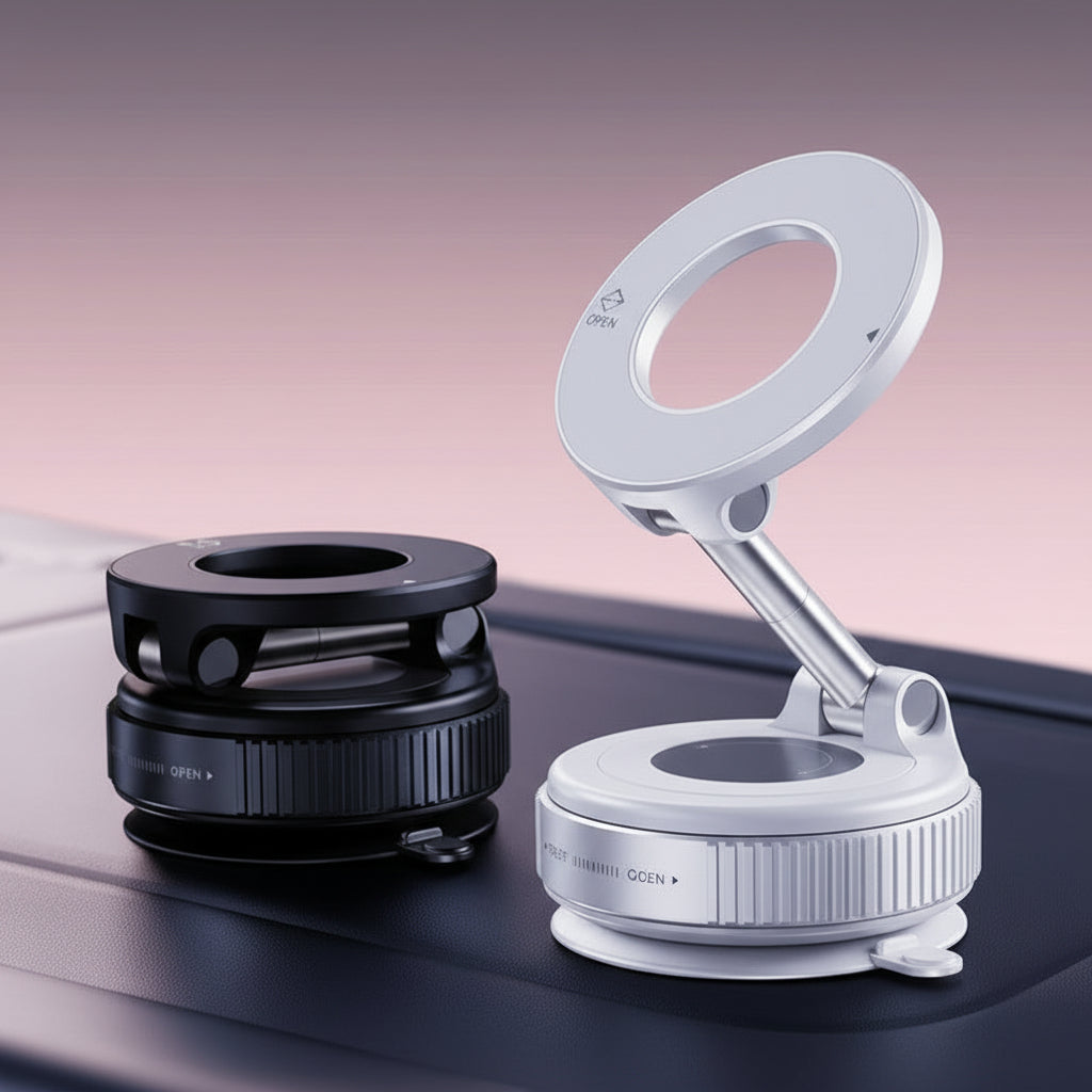 Magnetic Car Phone Holder (Vacuum suction 360 rotate)