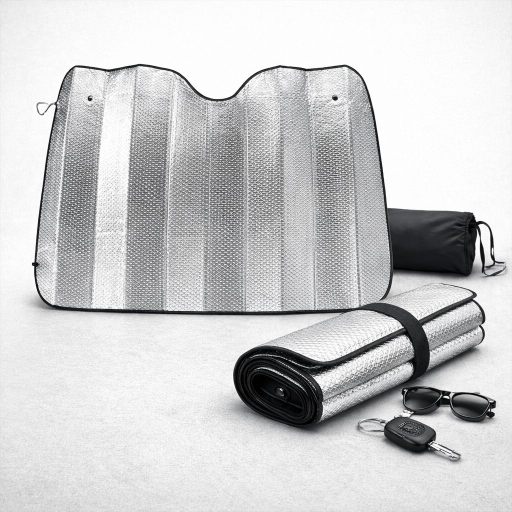 foldable car windshield sun shade (UV heat block)